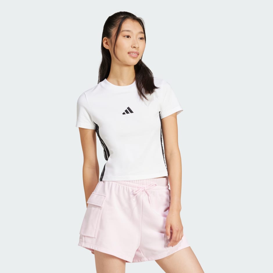 Essentials 3-Stripes Slim Baby Tee