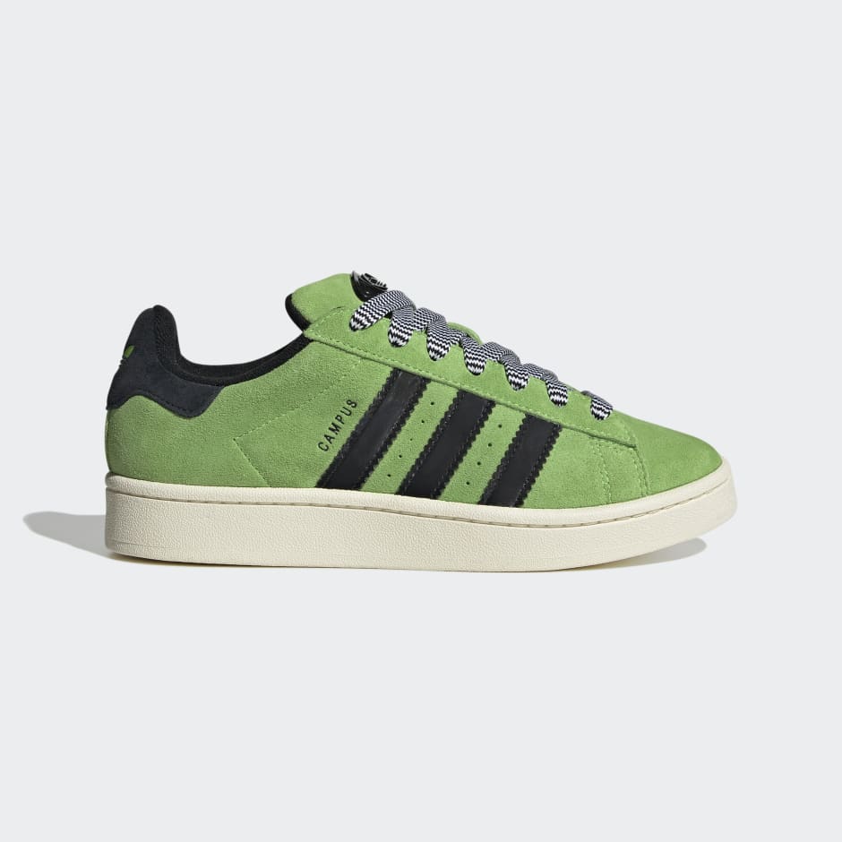 green adidas campus shoes