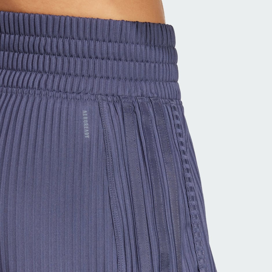 Pacer All Gym Seasonal Rib High-Rise Tonal 3-Stripes Shorts