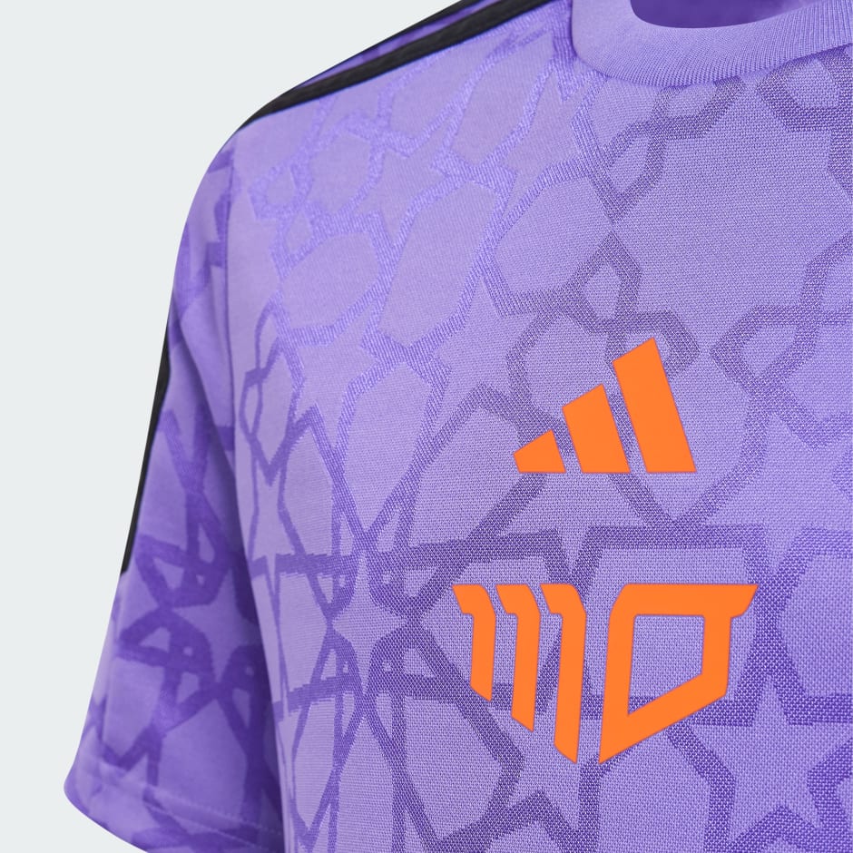 Purple adidas store soccer jersey