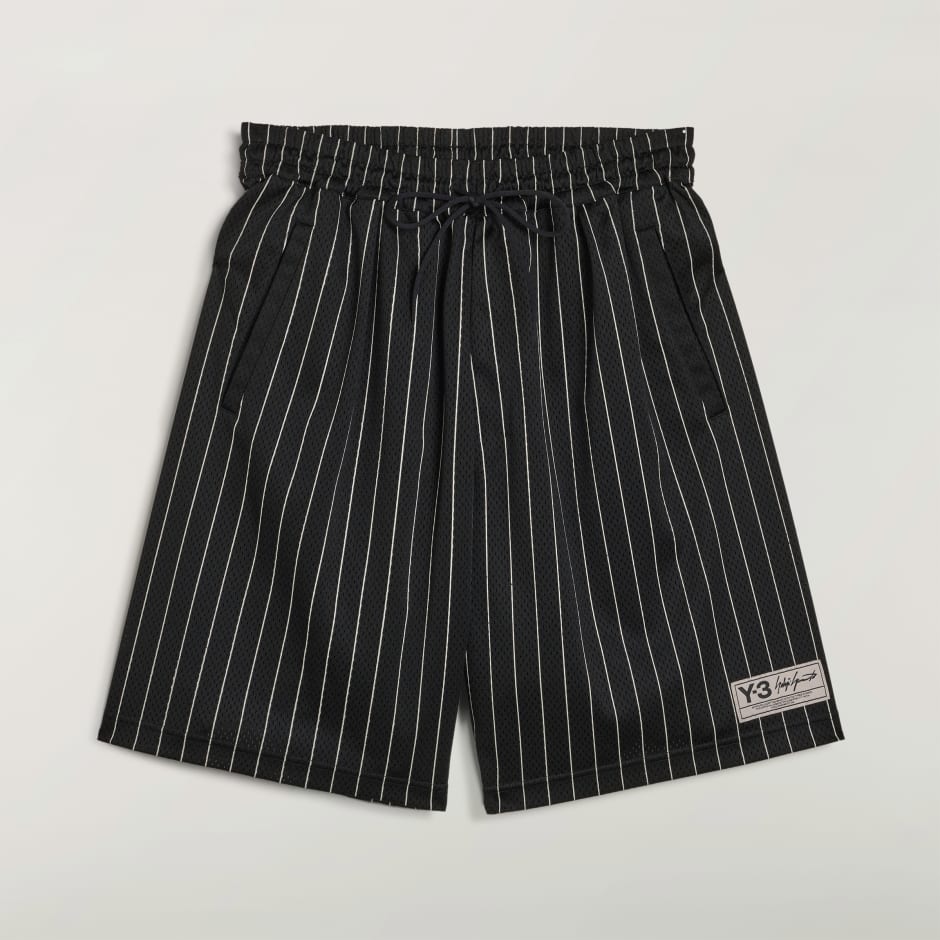 PANTALONI SCURȚI Y-3 MESH PINSTRIPE