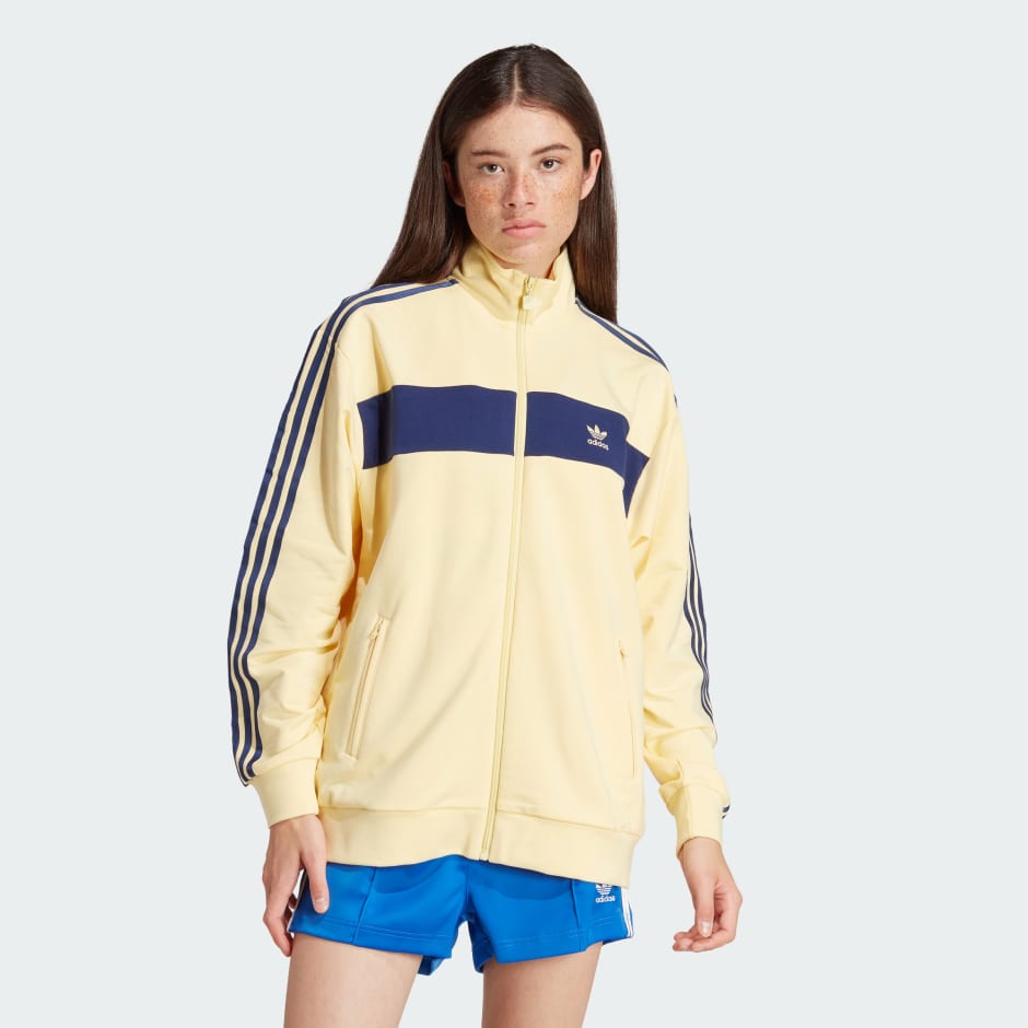 Adidas yellow tracksuit womens hotsell