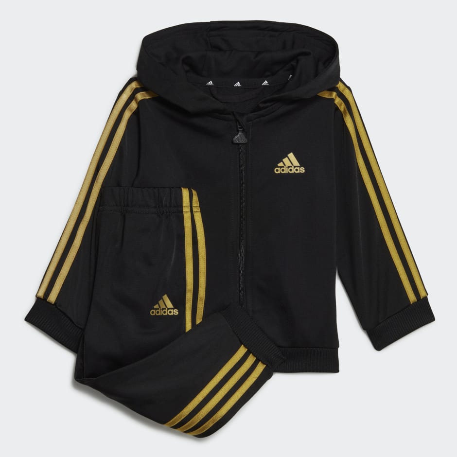 Persoonlijk koken landinwaarts Kids Clothing - Essentials Shiny Hooded Track Suit - Black | adidas Saudi  Arabia