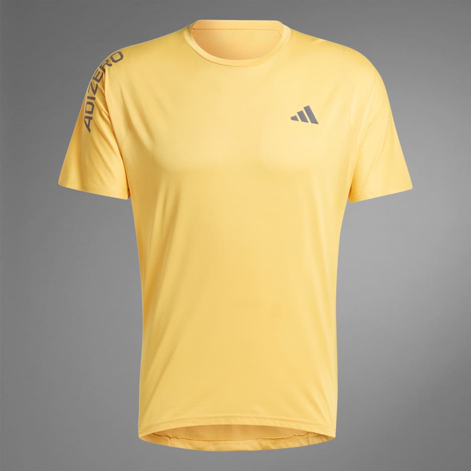 adidas Adizero Running Tee Yellow adidas UAE