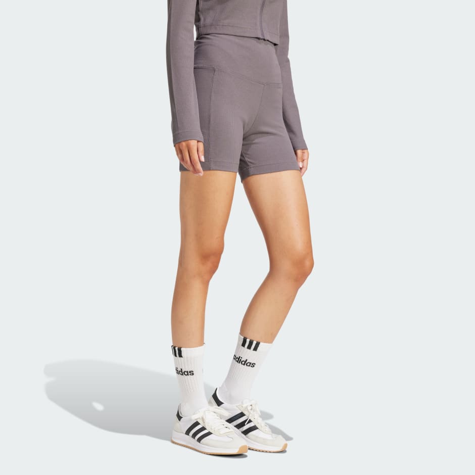 ALL SZN Rib High-Waist Bike Shorts