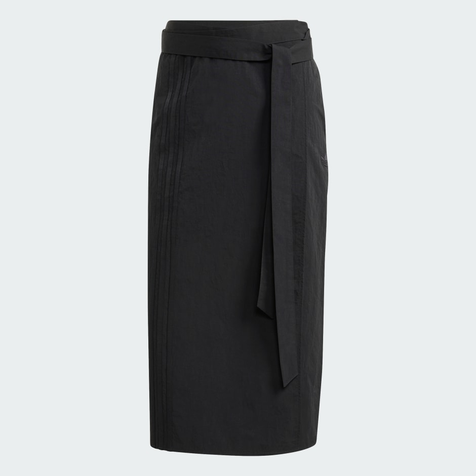 Fustă maxi cu 3 dungi plasate asimetric