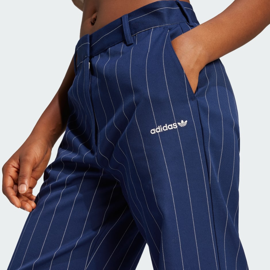 Pinstripe Twill Loose Pants
