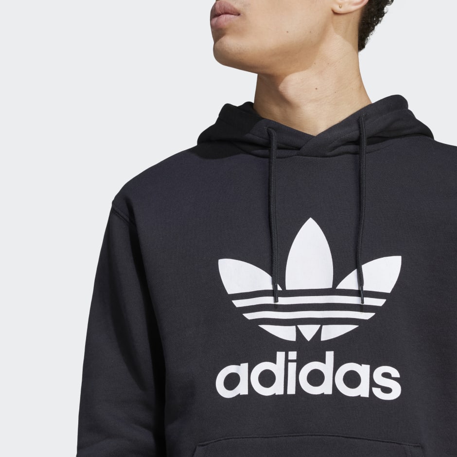 Adidas Adicolor Classics Trefoil Hoodie Black Adidas Lk