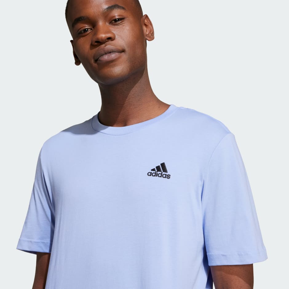 Essentials Single Jersey Embroidered Small Logo Tee