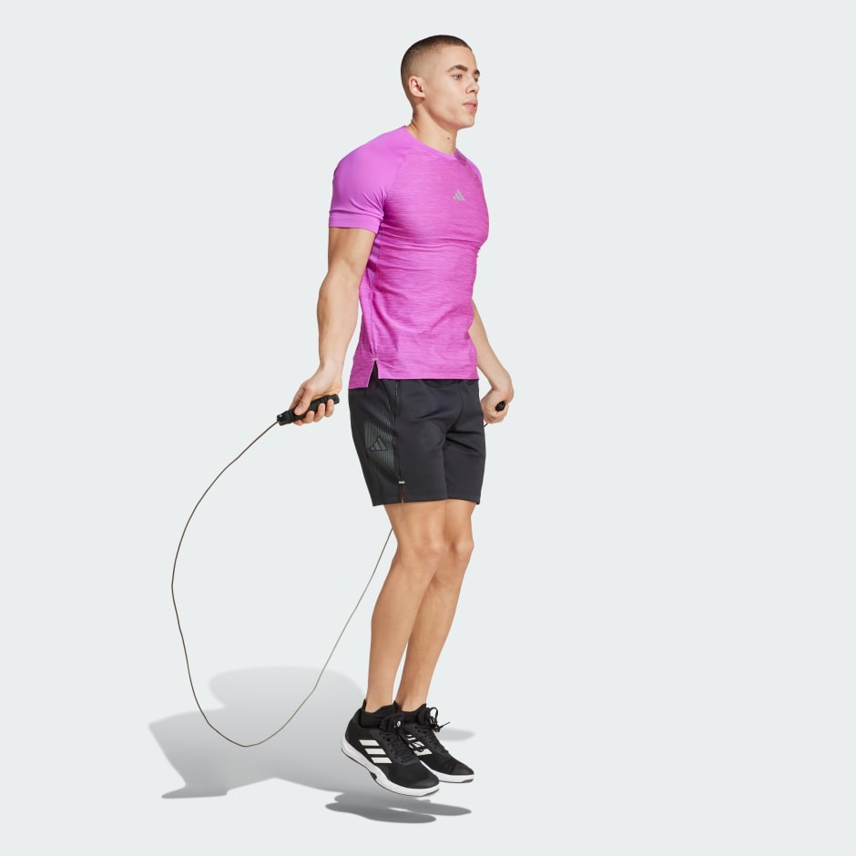 Tricou de antrenament cu 3 dungi Gym+