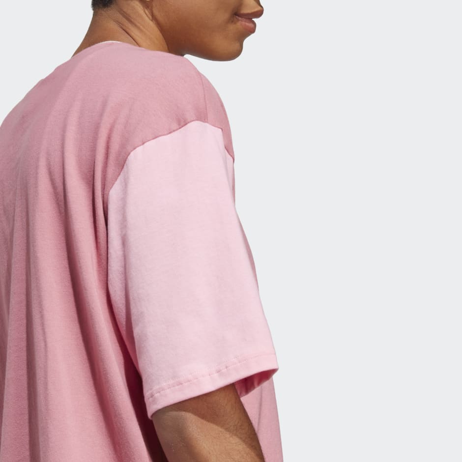 Essentials Big Logo Boyfriend Tee - Pink adidas SA