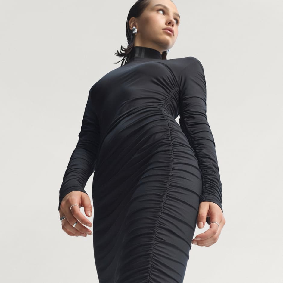 Rochie maxi &icirc;ncrețită