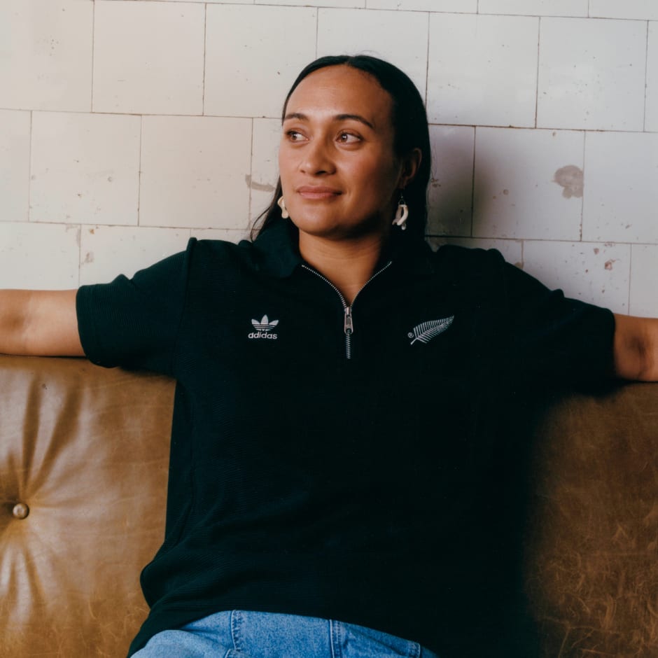 All Blacks Essentials Waffle Polo Shirt