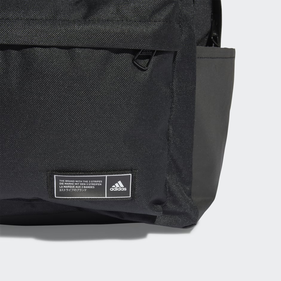 adidas Classic 3-Stripes Horizontal Backpack - Black | adidas LK