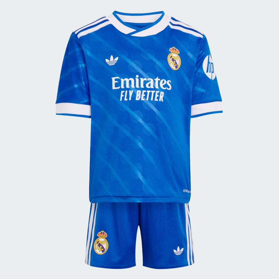 Set mini din al treilea echipament Real Madrid 25/26, pentru copii