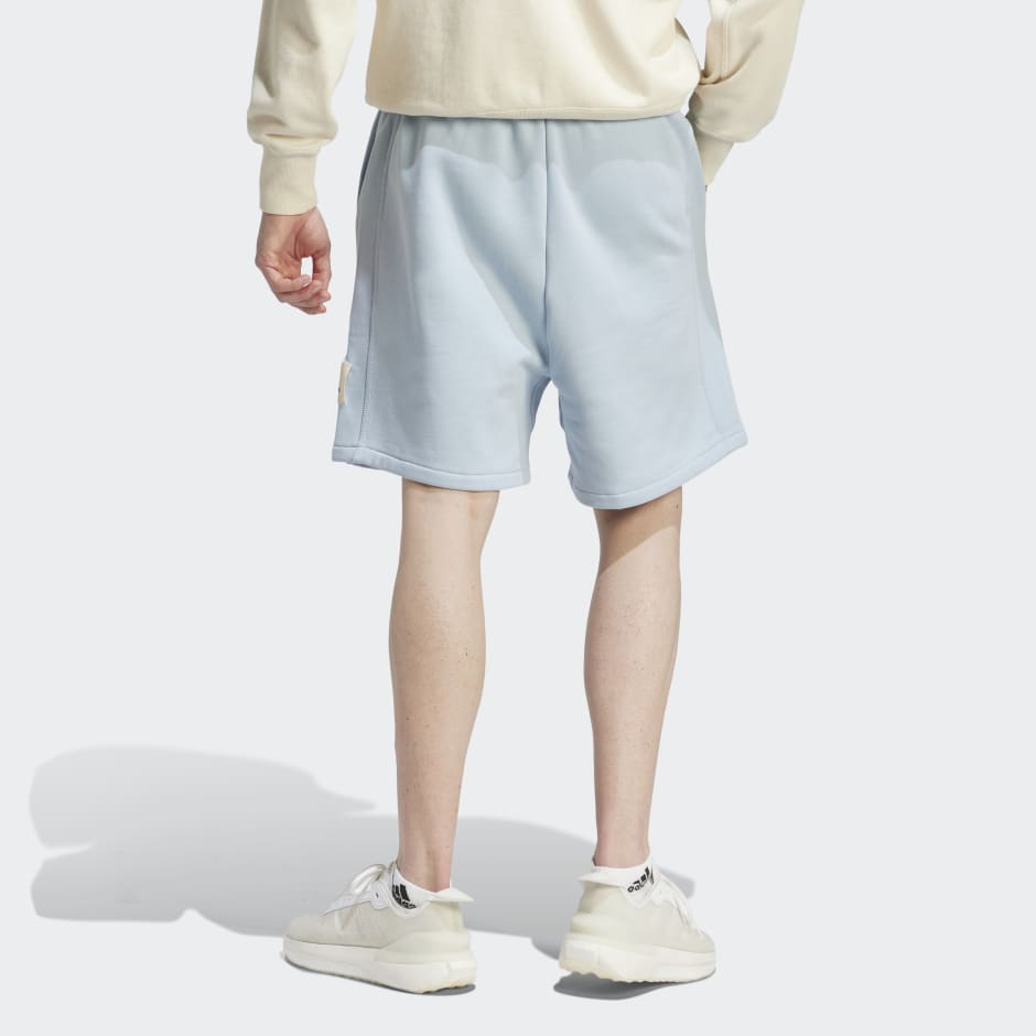 adidas Lounge Fleece Shorts - Blue | adidas UAE