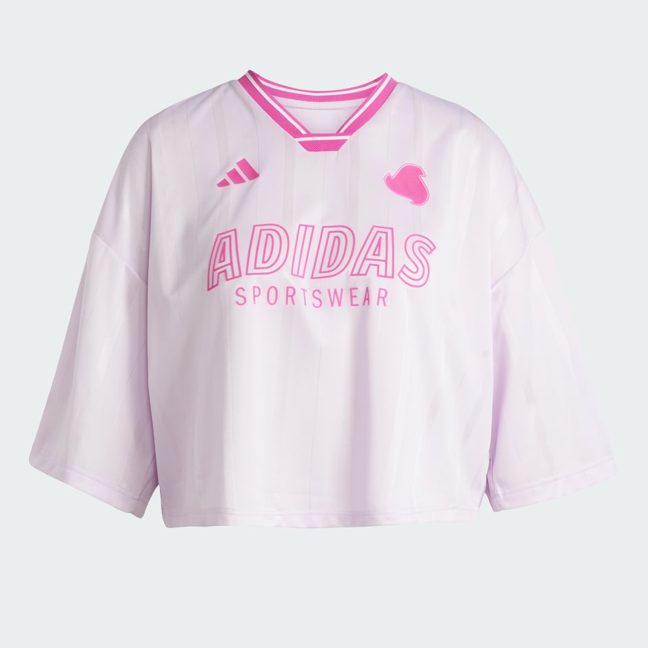 CLOTHING - Tiro Cut 3-Stripes Oversized Jersey - Purple CLOTHING - Tiro Cut 3-Stripes Oversized Jersey - Purple