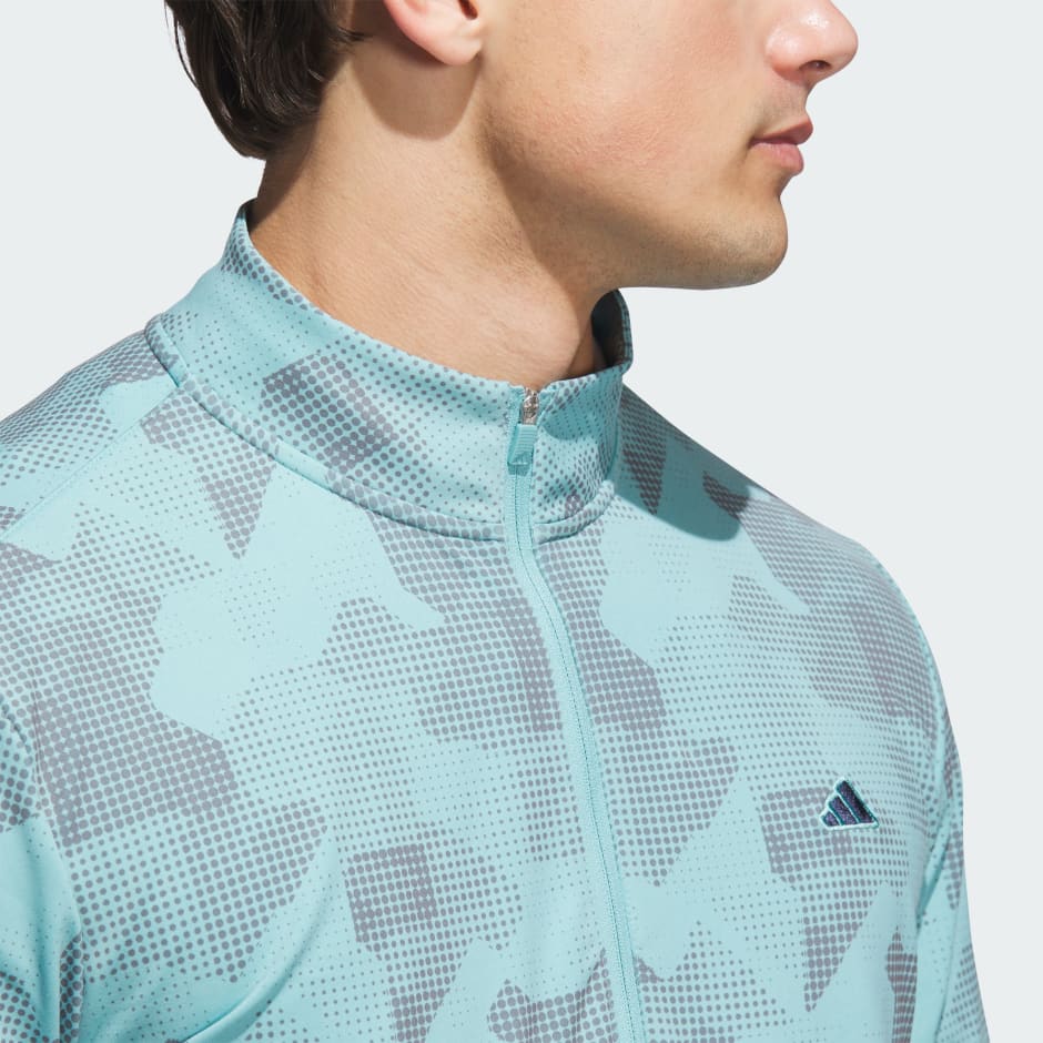 Bluză Go-To cu imprimeu și fermoar 1/4