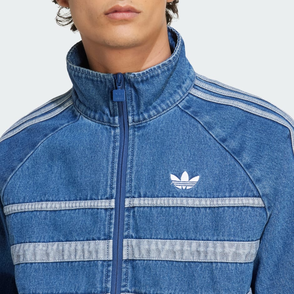 【adidas】 Originals Adicolor Denim Adidas Originals Adicolor First Blue Denim Tracksuit Jacket