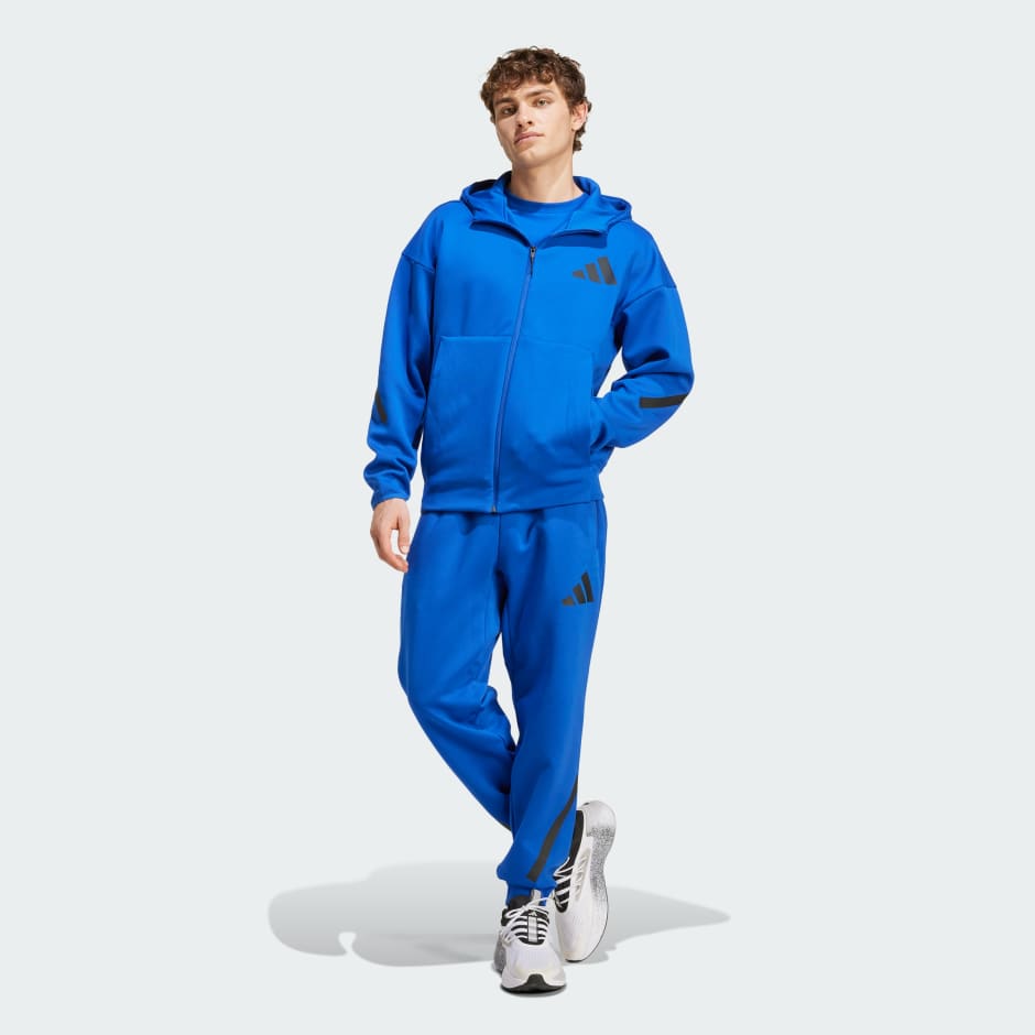 Z.N.E. Full-Zip Hooded Track Jacket - Blue | adidas Hong Kong
