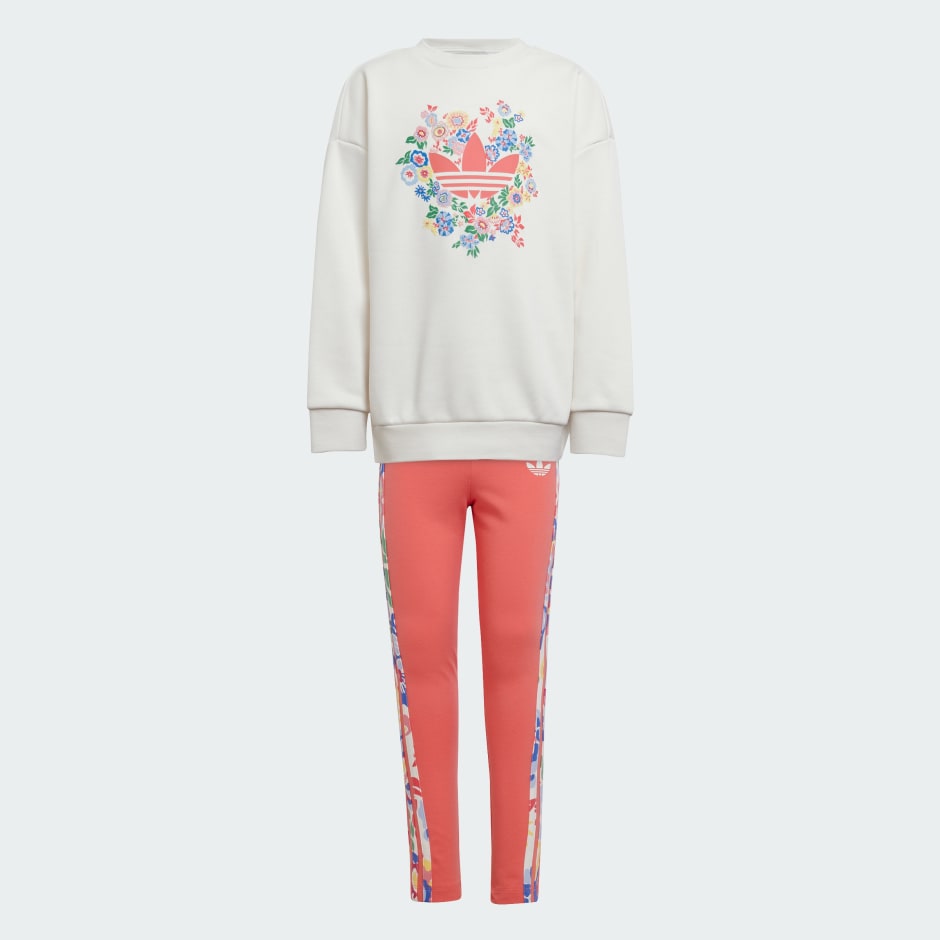 Set cu colanți adidas Originals x Liberty London pentru copii