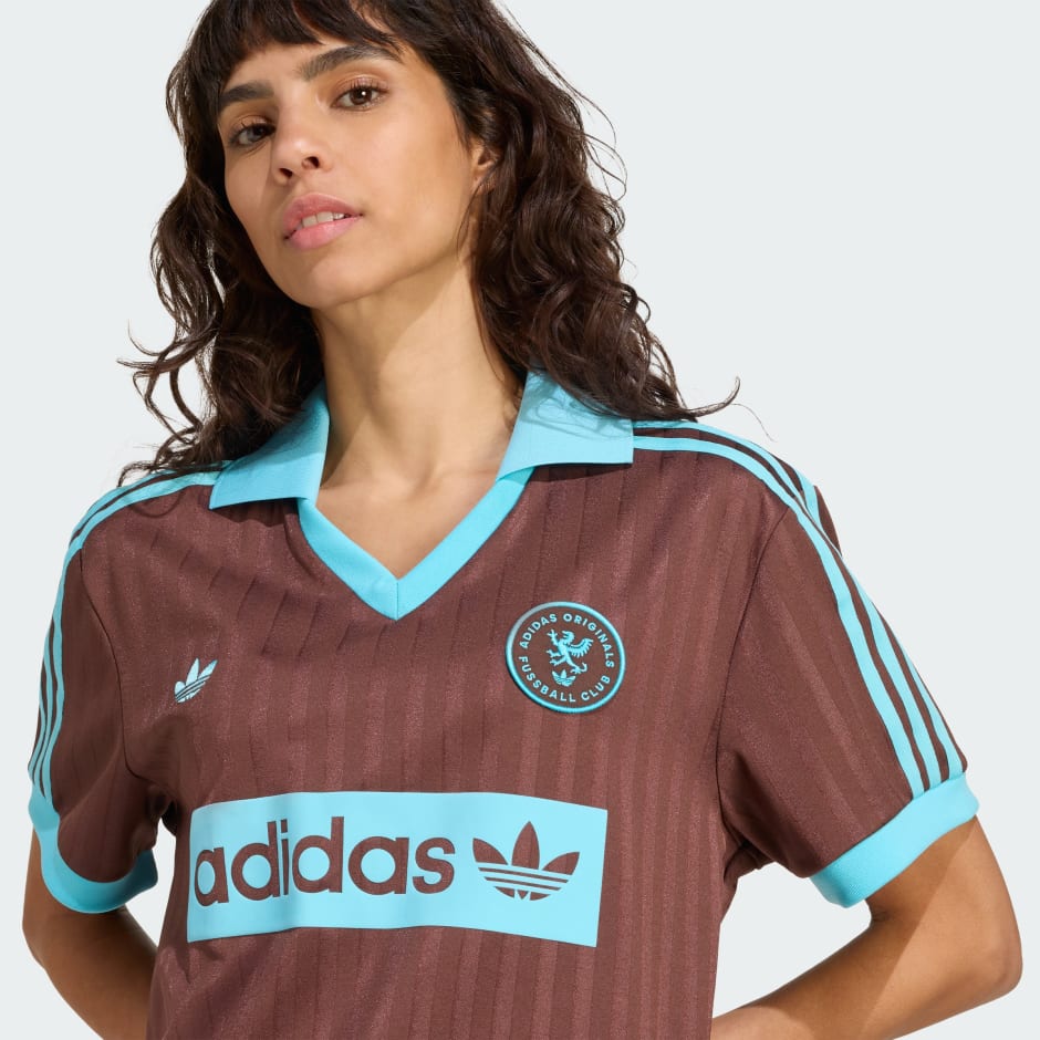 Graphic Football-Inspired Jersey Brown adidas Hong Kong