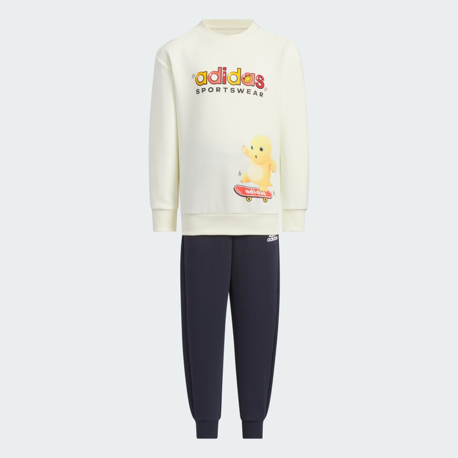 Adidas Sportswear Knit Crew Track Suit Set Kids