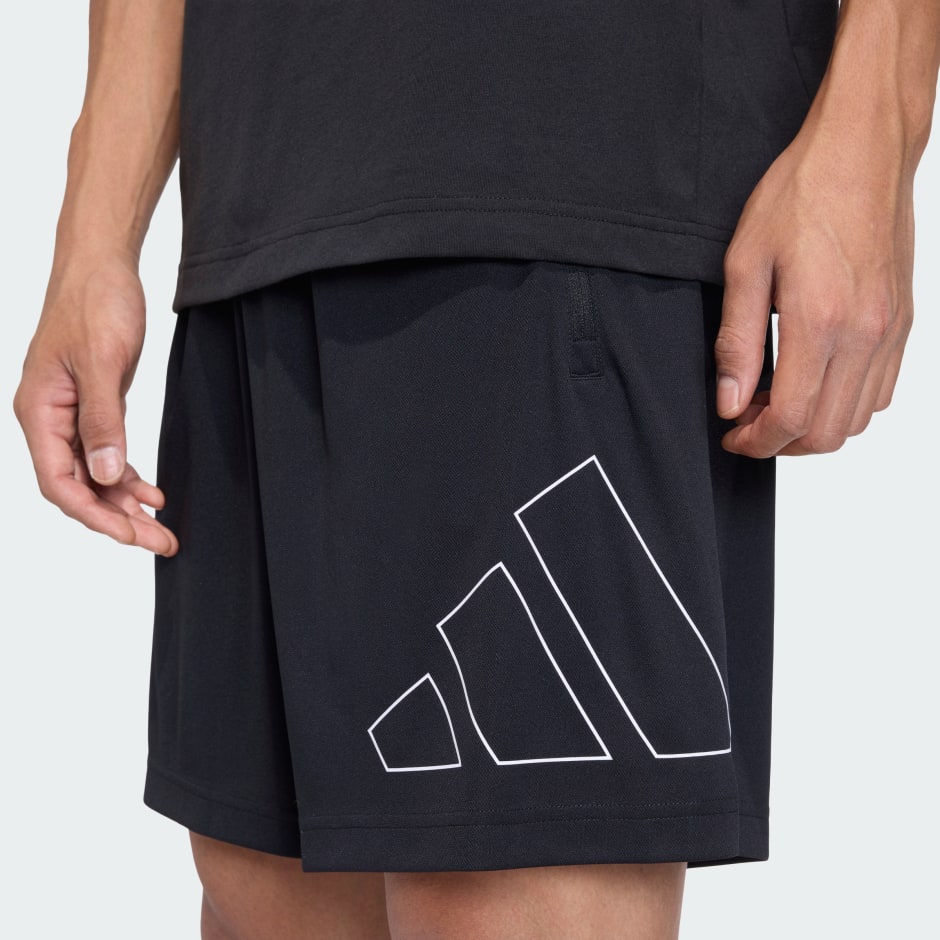 WORKOUT ESSENTIALS BASE PIQUE BIG LOGO SHORTS