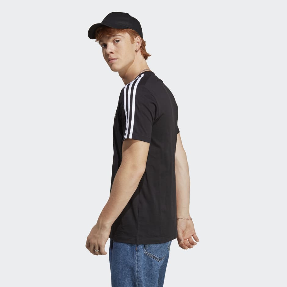 Essentials Single Jersey 3-Stripes Tee image number null