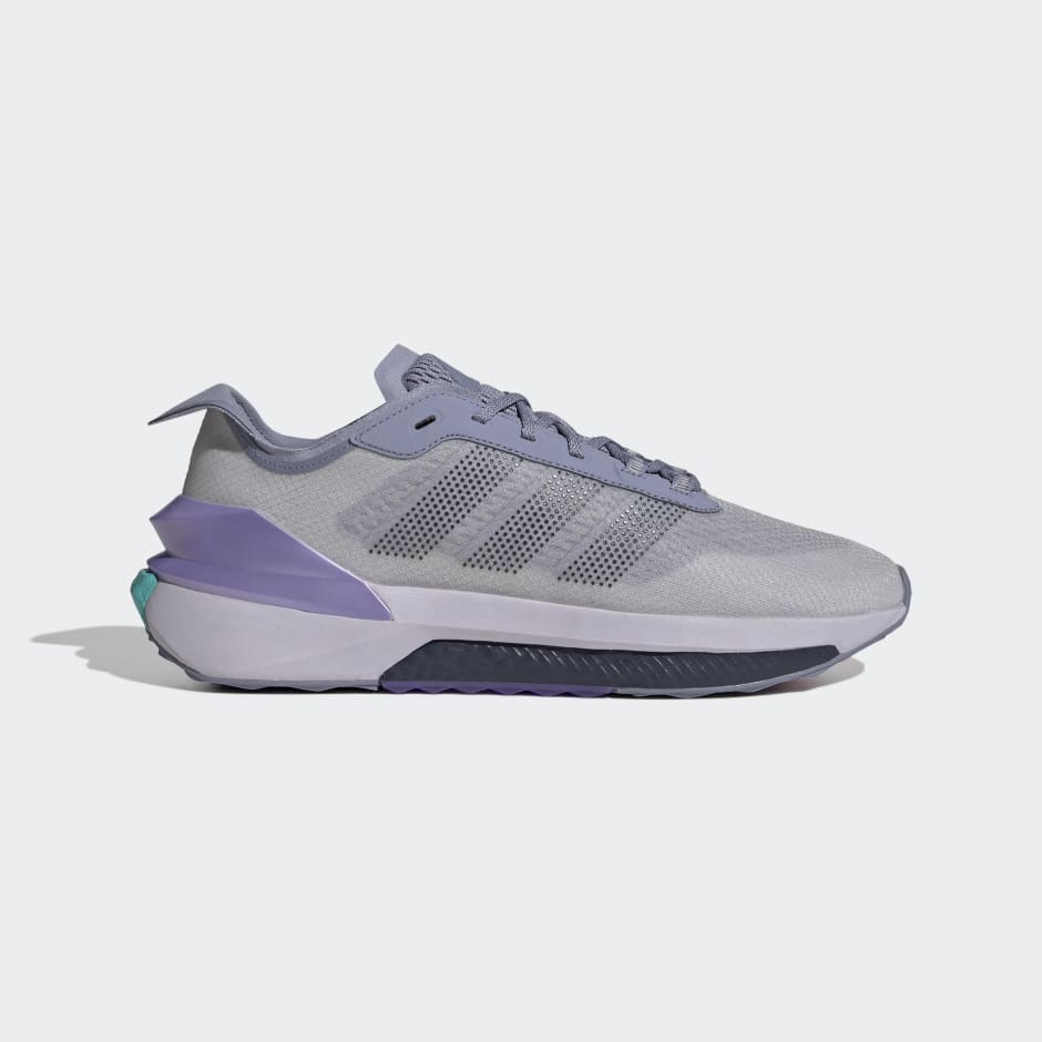 adidas Sportswear Avery sneakers in gray and purple
