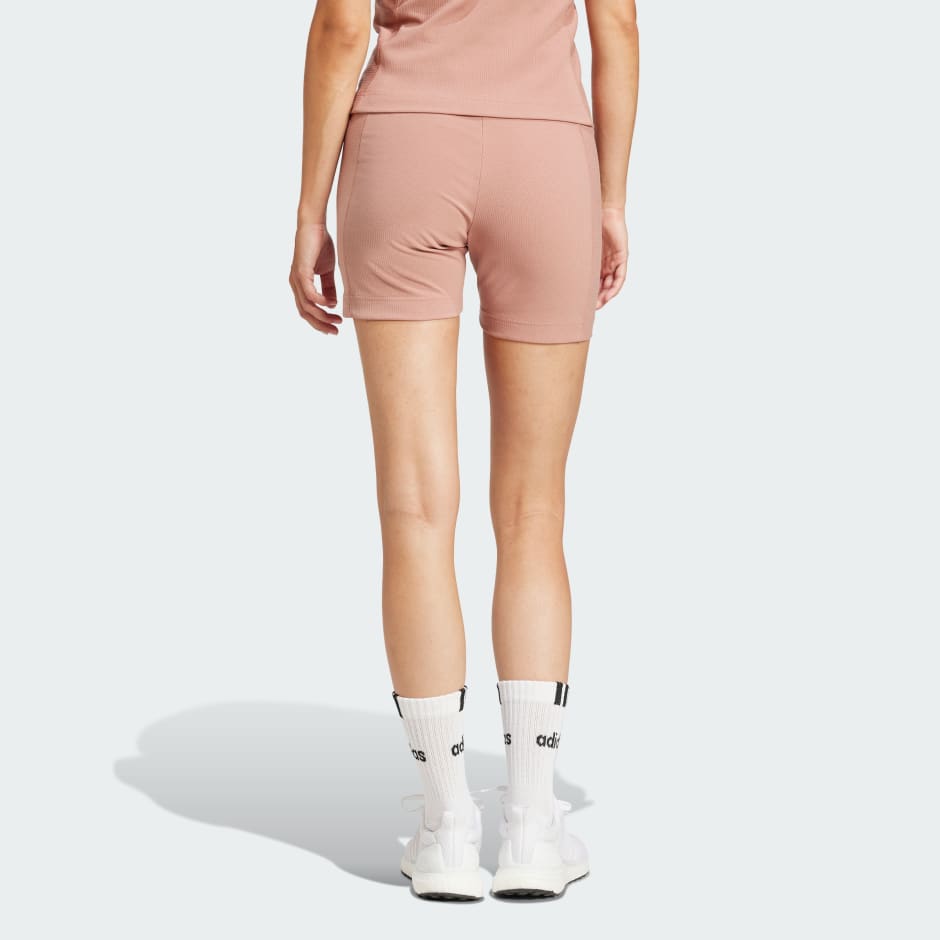 CLOTHING - ALL SZN Rib High-Waist Bike Shorts - Pink