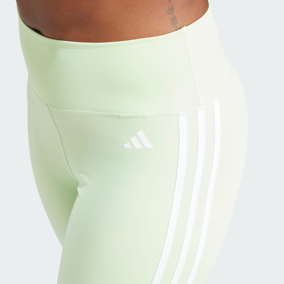 Train Essentials 3-Stripes High-Waisted 7/8 Leggings