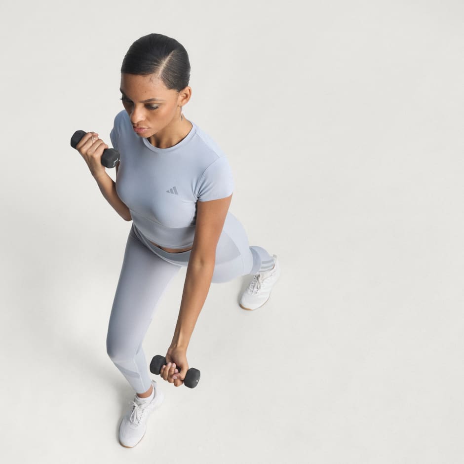 Tricou Strălucitor Scurt Hyperglam