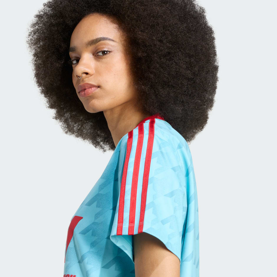 CLOTHING - Graphic Football Allover Print Jersey - Blue | adidas Oman
