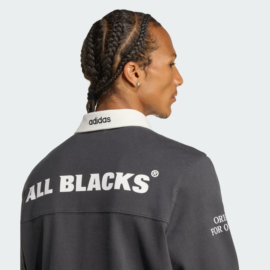 Tricou POLO DE RUGBY ADIDAS ORIGINALS & ALL BLACKS HERITAGE