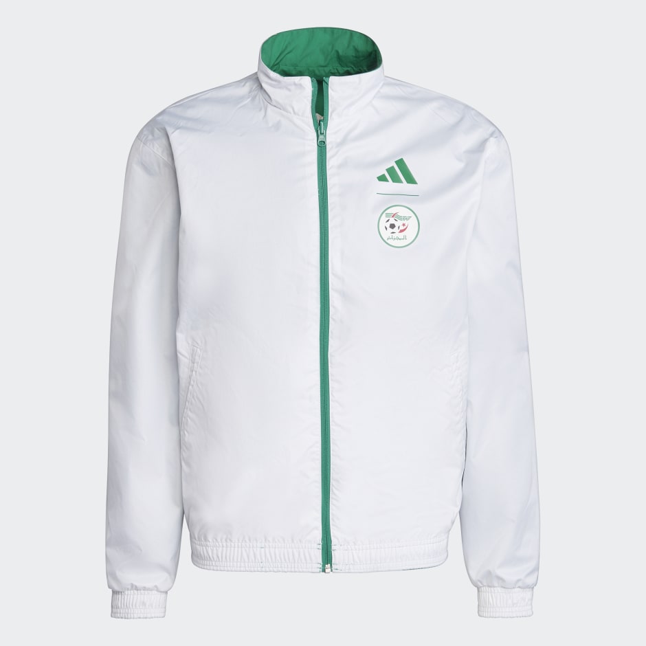 Men's Clothing - Algeria Anthem Jacket - Green | adidas Qatar