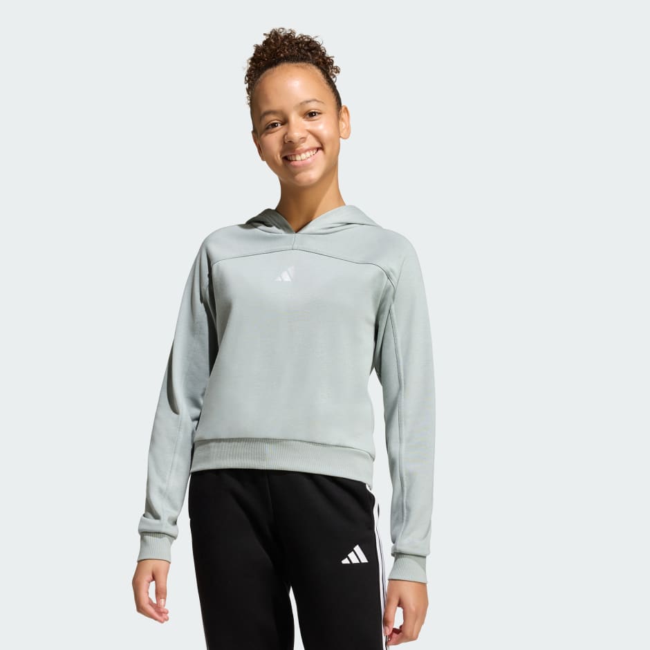 Junior Girl Holiday Glam Cropped Sweatshirt
