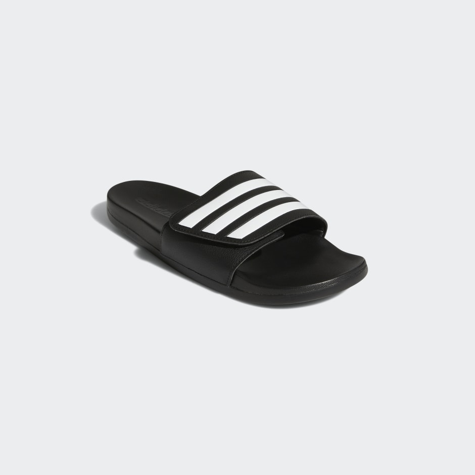 adidas Adilette Comfort Adjustable Bandage Slides - Black | adidas LK