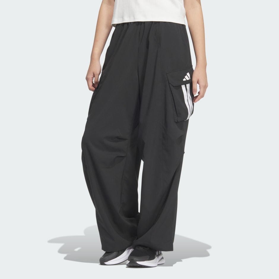 【ADIDAS】Oversized Woven Pants★追跡可 adidas Teamgeist Adicolor Oversized Woven Track Pant - Black