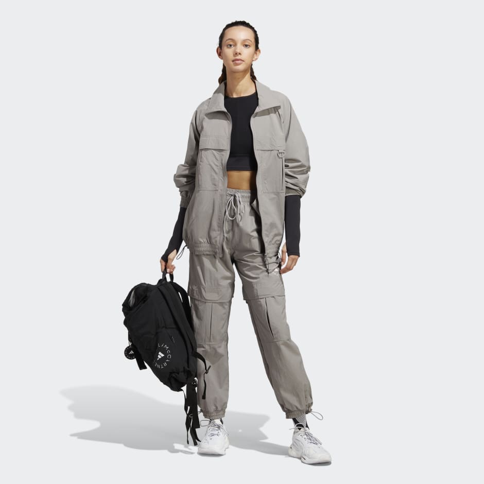 Adidas Adidas By Stella Mccartney Truecasuals Woven Solid Track Pants Grey Adidas Uae 3002