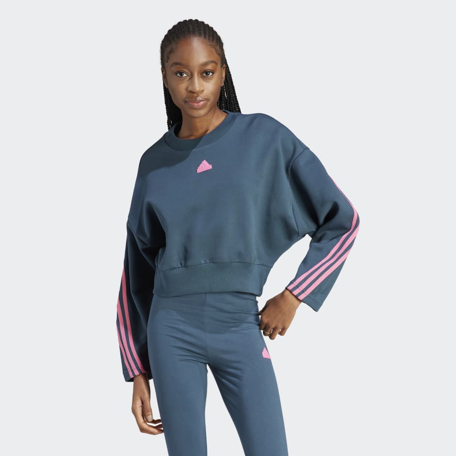 calcium Ontembare auditorium Women's Clothing - Future Icons 3-Stripes Sweatshirt - Turquoise | adidas  Kuwait