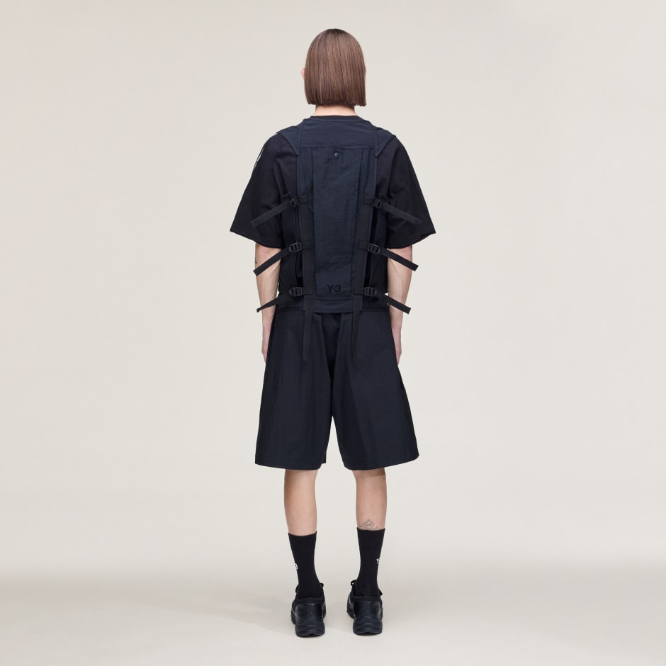 PANTALONI SCURȚI CU PICIOARE LATE Y-3 UT