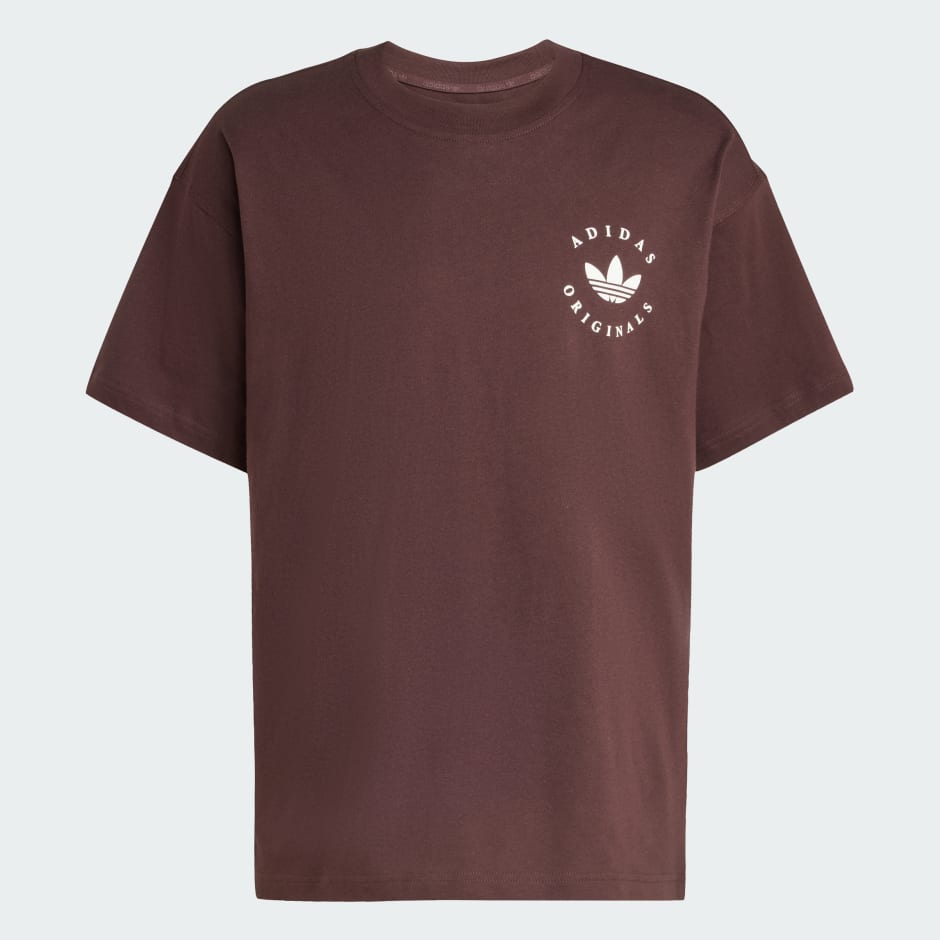 Curved adidas Trefoil Logo GFX Tee