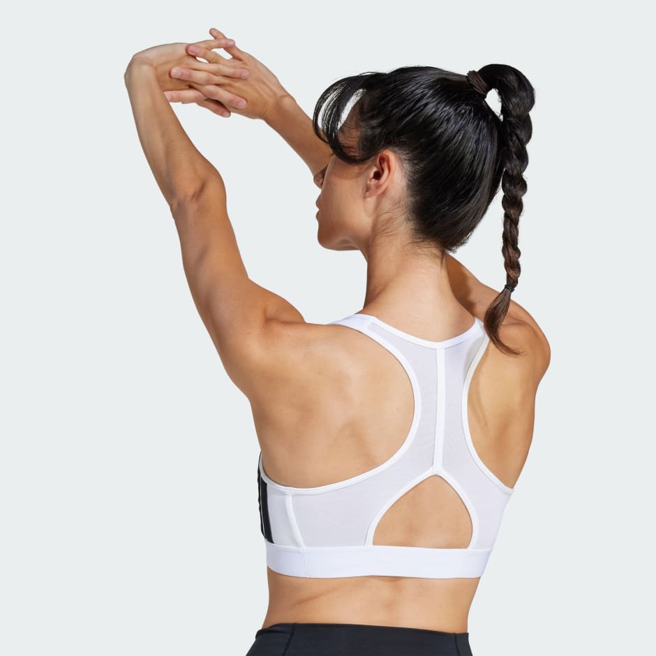 Powerreact Train Medium-Support 3-Stripes Bra