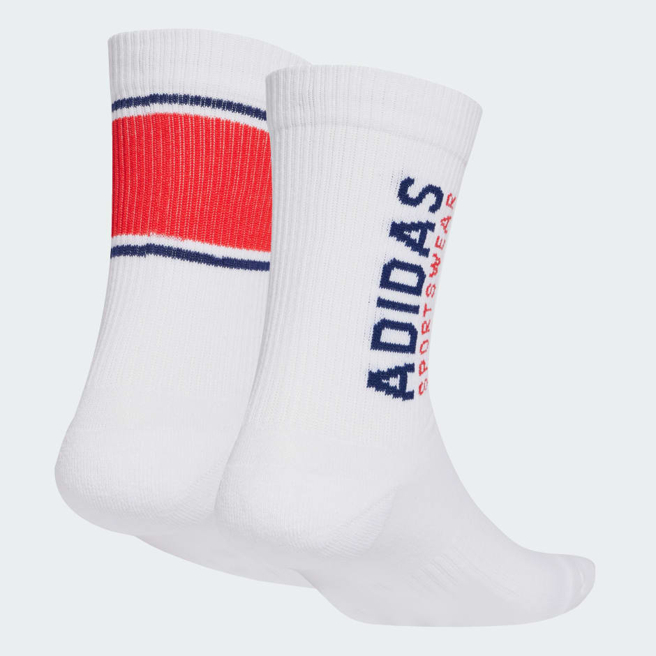 Adidas Crew Sportswear Block Socks 2 Pairs