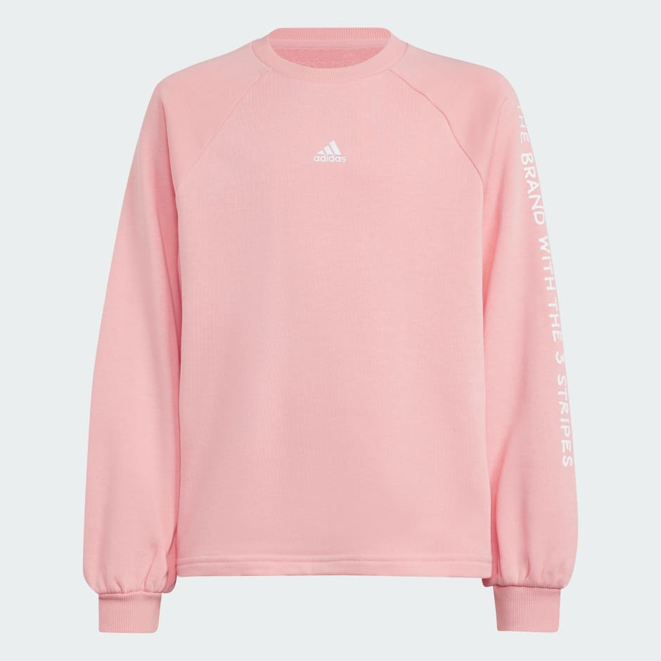 adidas Street Jam Crew Sweatshirt Kids Pink adidas UAE