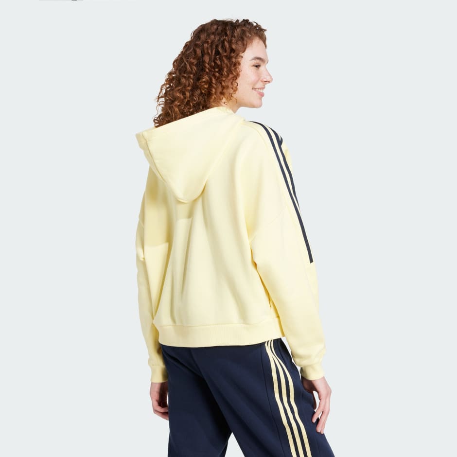 Tiro Cut 3-Stripes Fleece Hoodie