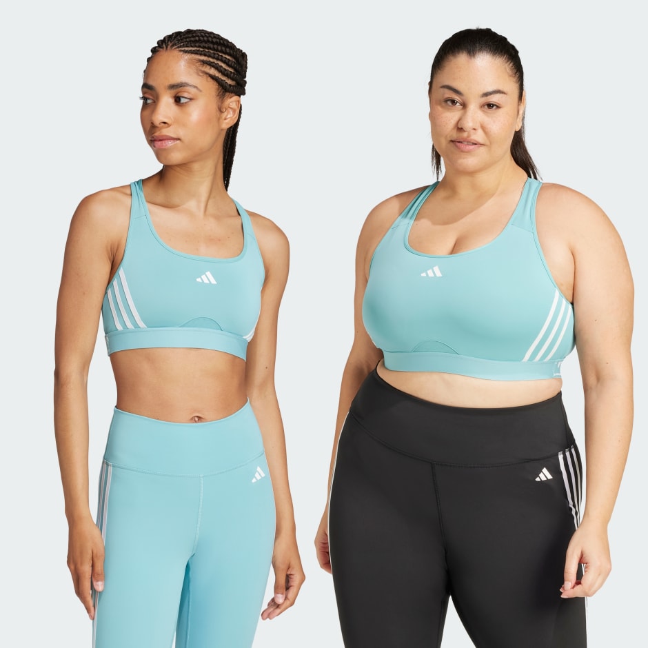 Powerimpact Train Medium-Support 3-Stripes Bra