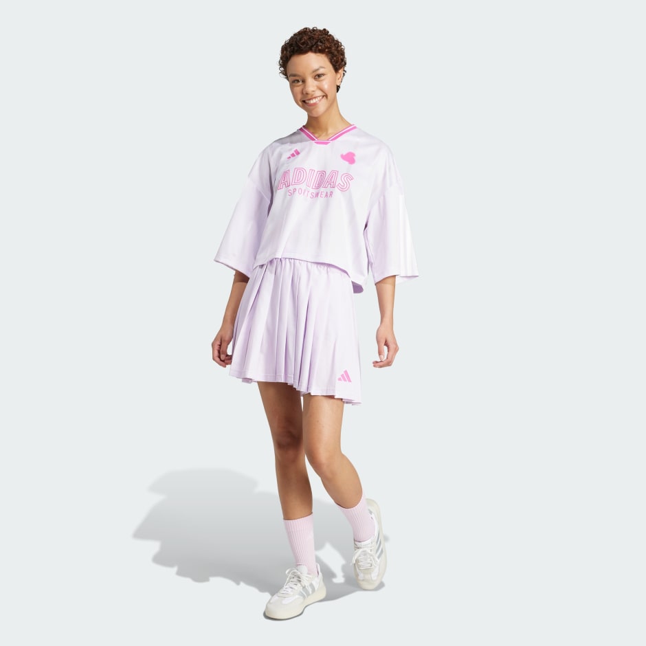 CLOTHING - Tiro Cut 3-Stripes Oversized Jersey - Purple