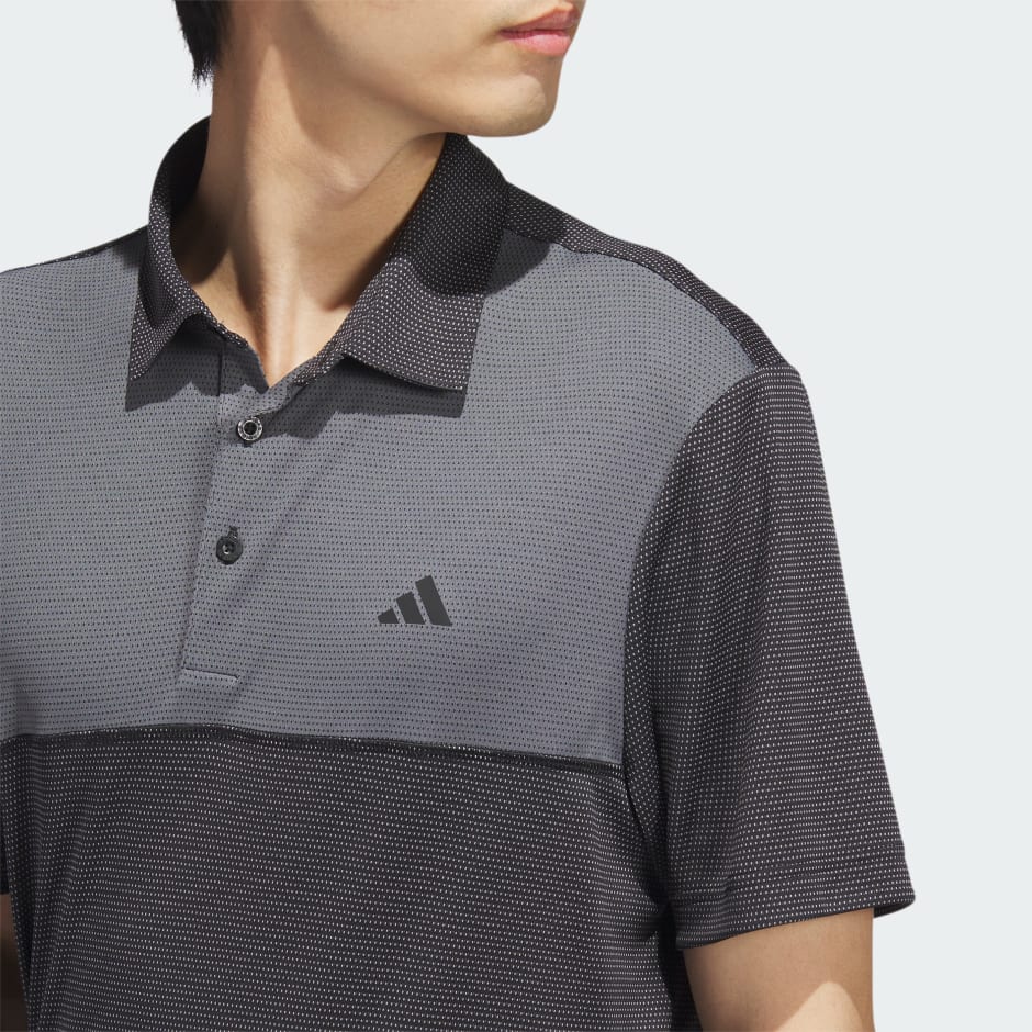 gray adidas golf shirt